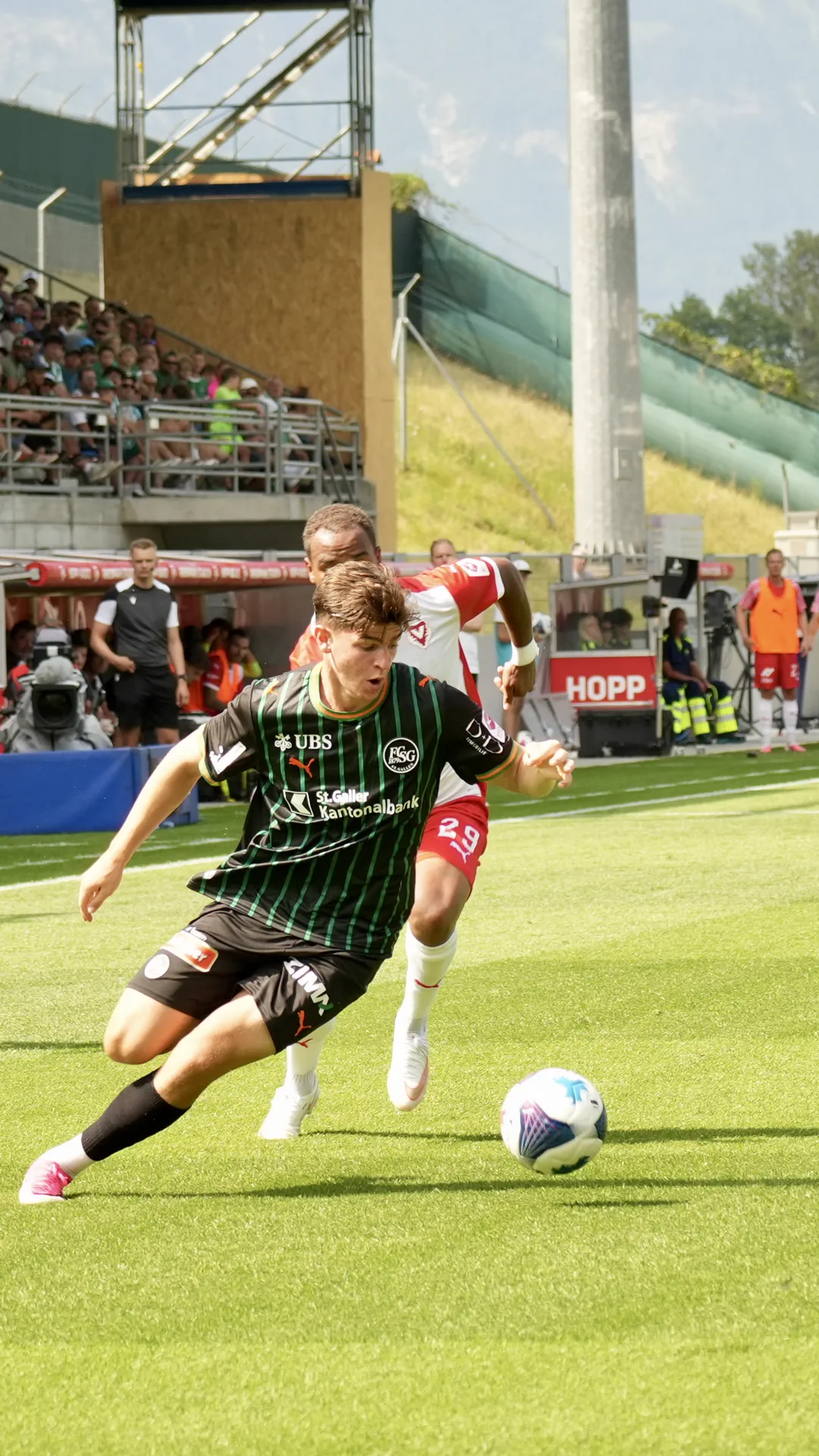 Spieler im Dribbling
